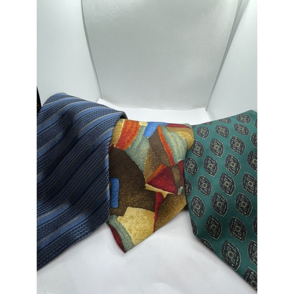 Massimo Bizzocchi Men’s Tie 100% Silk Lot Of 3 - Picture 1 of 4